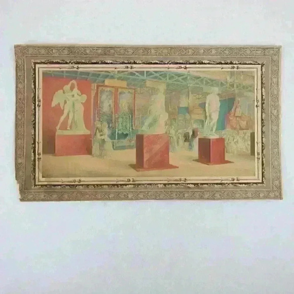 Art Print George Baxter Great Exhibition 1851 Interior French Department Antique - Picture 11 of 12